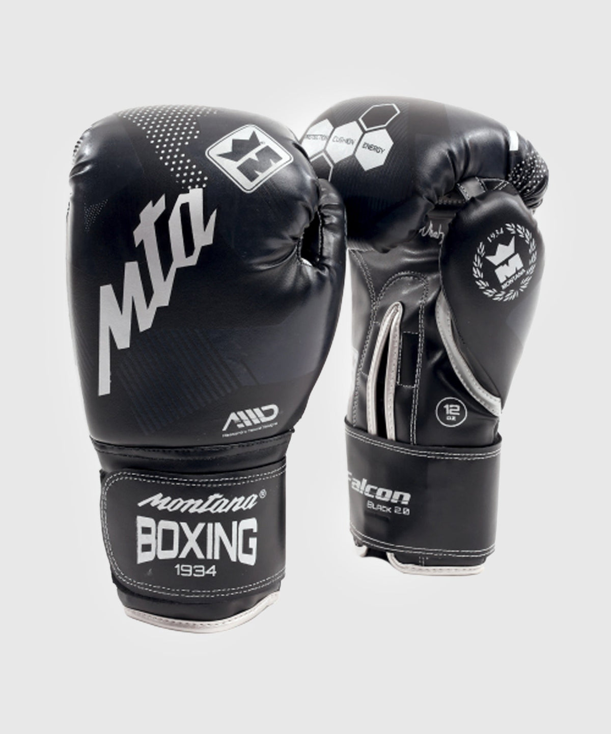 Montana Falcon Guantes de Iniciación MultiBoxeo Infantil - Negro