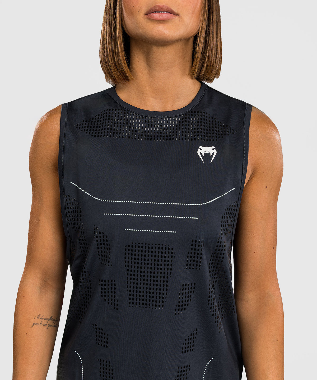 Venum Technical 3.0 Camiseta Sin Mangas Dry Tech para Mujeres - Storm Grey