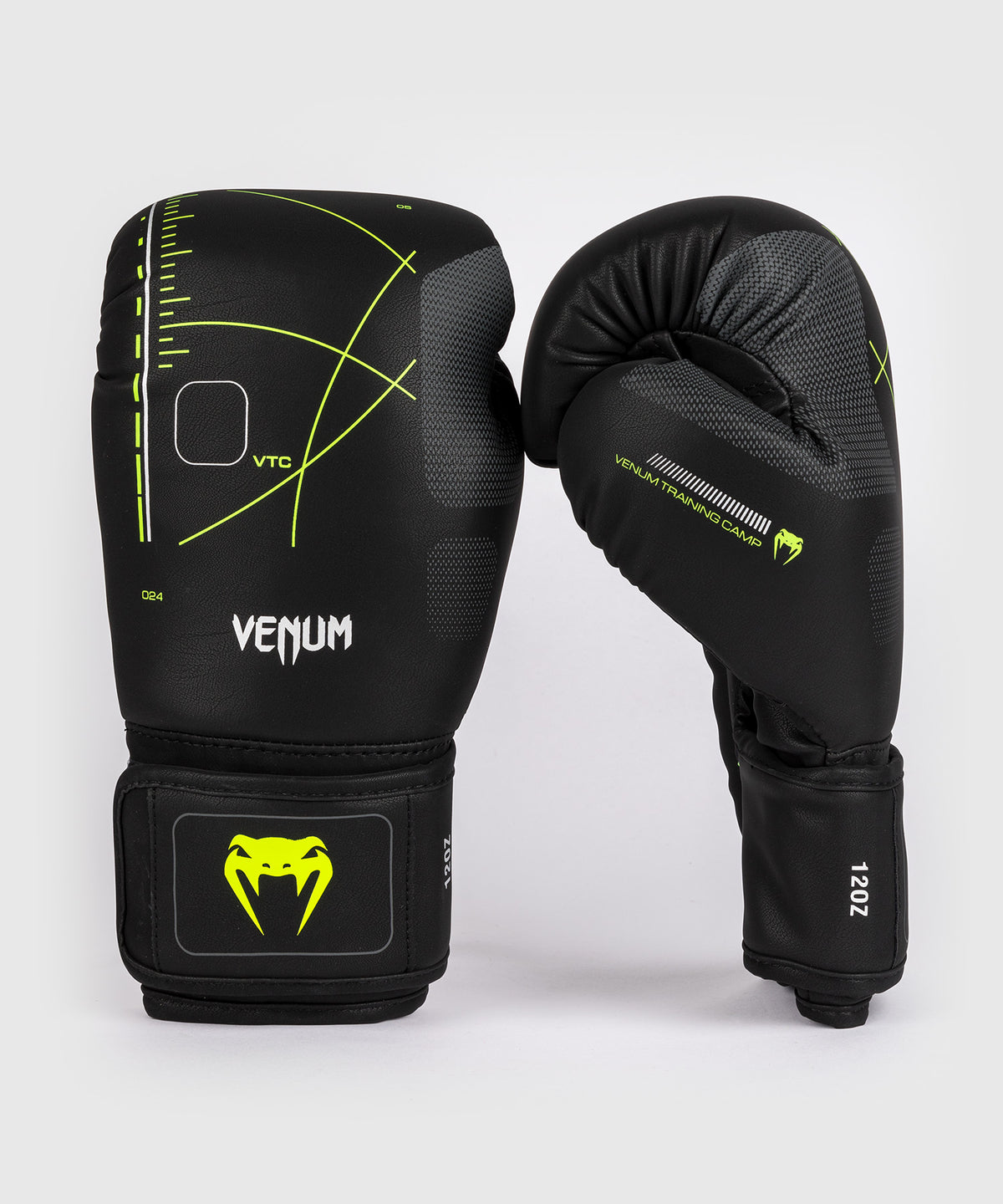 Venum Training Camp 4.0 Guantoni da boxe - Nero/Verde chiaro