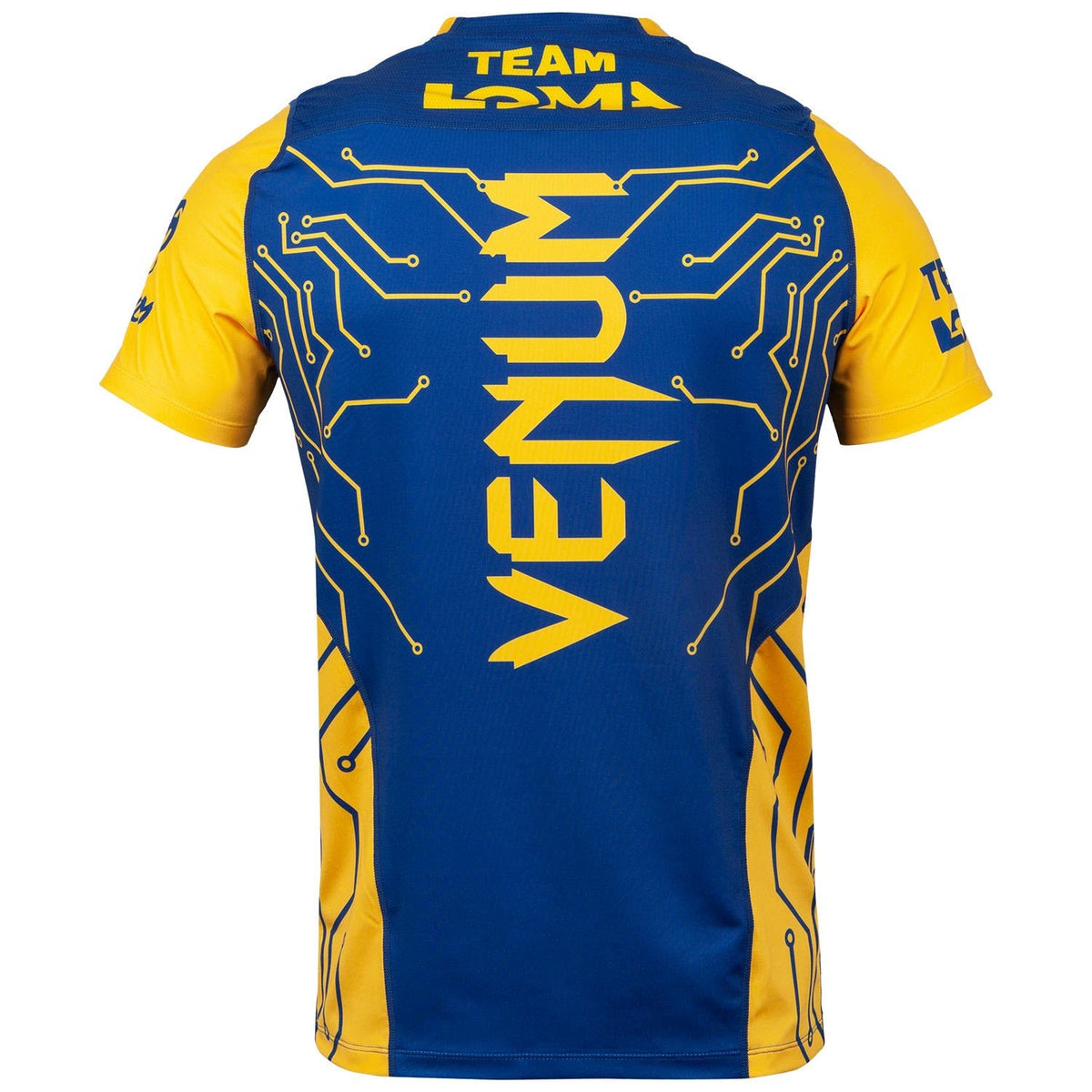 Venum Loma Fight Dry Tech T-Shirt - Blau/Gelb