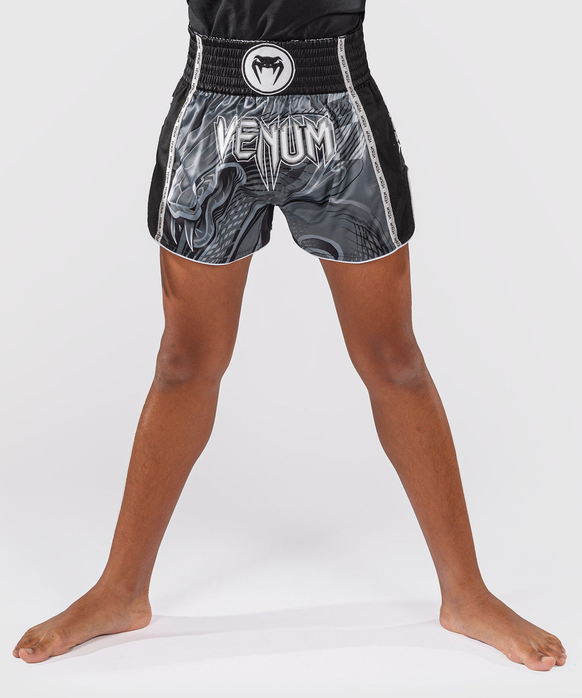Venum Crimson Viper 2.0 Kinder-Muay-Thai-Shorts - Schwarz/Grau
