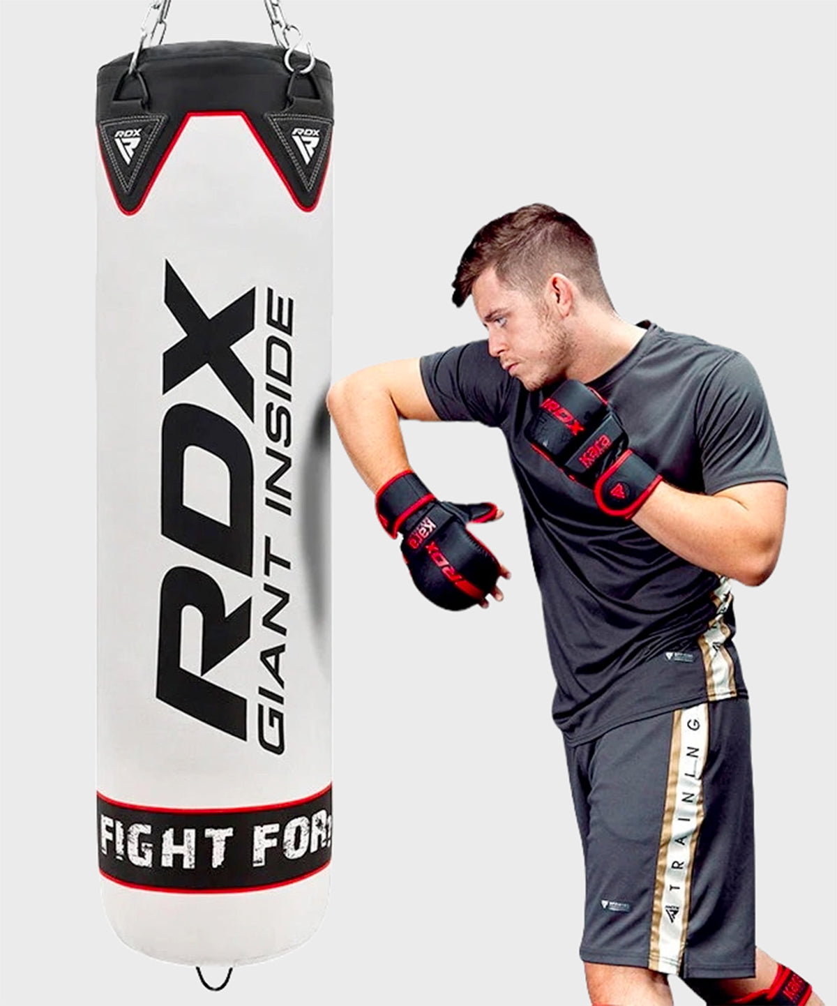 RDX F1 142cm Punching Bag - White