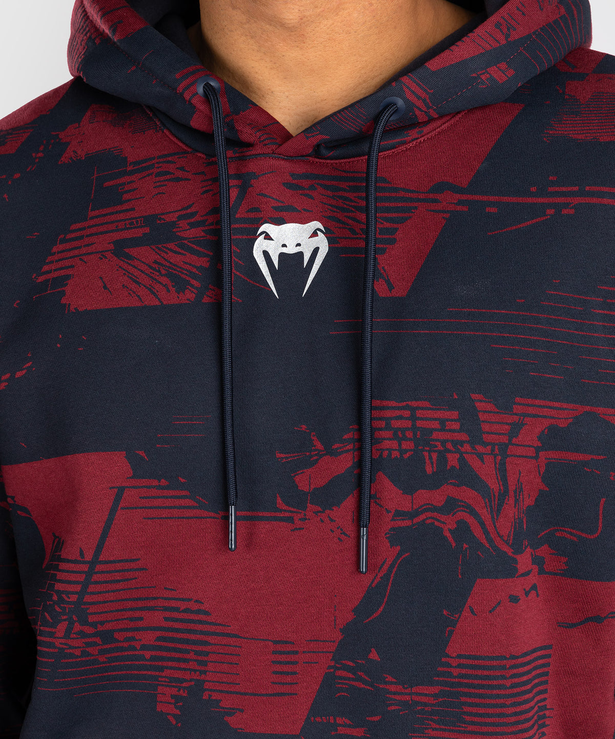 UFC Zenith by Venum Authentic Fight Week Felpa Uomo - Blu navy/Bordeaux/Argento