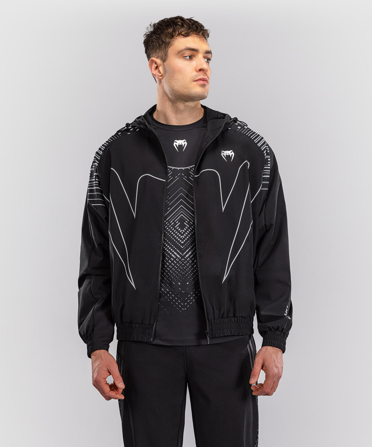 Venum Midnight Fury Trainingsjacke – Mitternachtsblau/Grau/Silber