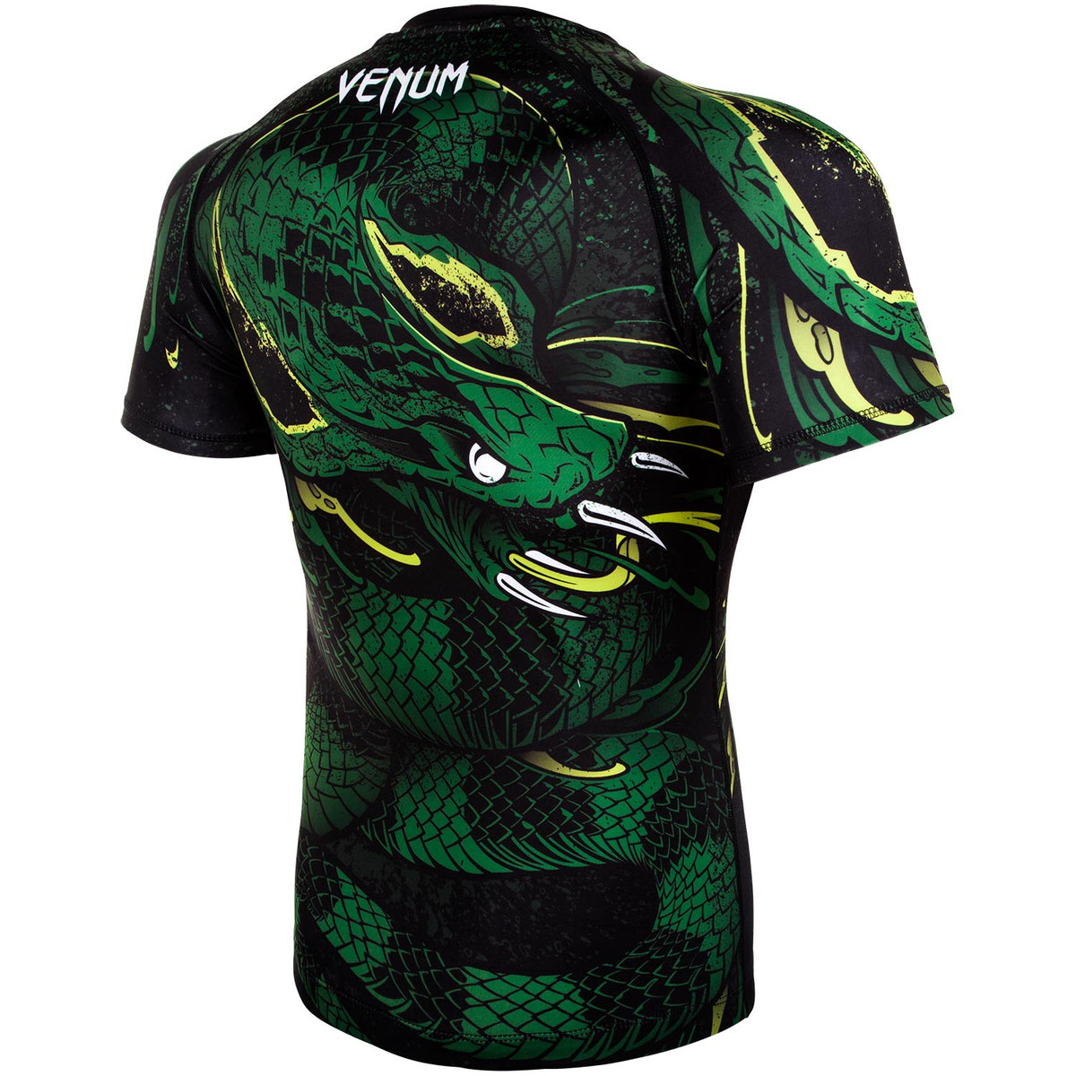 Venum Green Viper Rashguard - Kurzarm - Schwarz/Grün