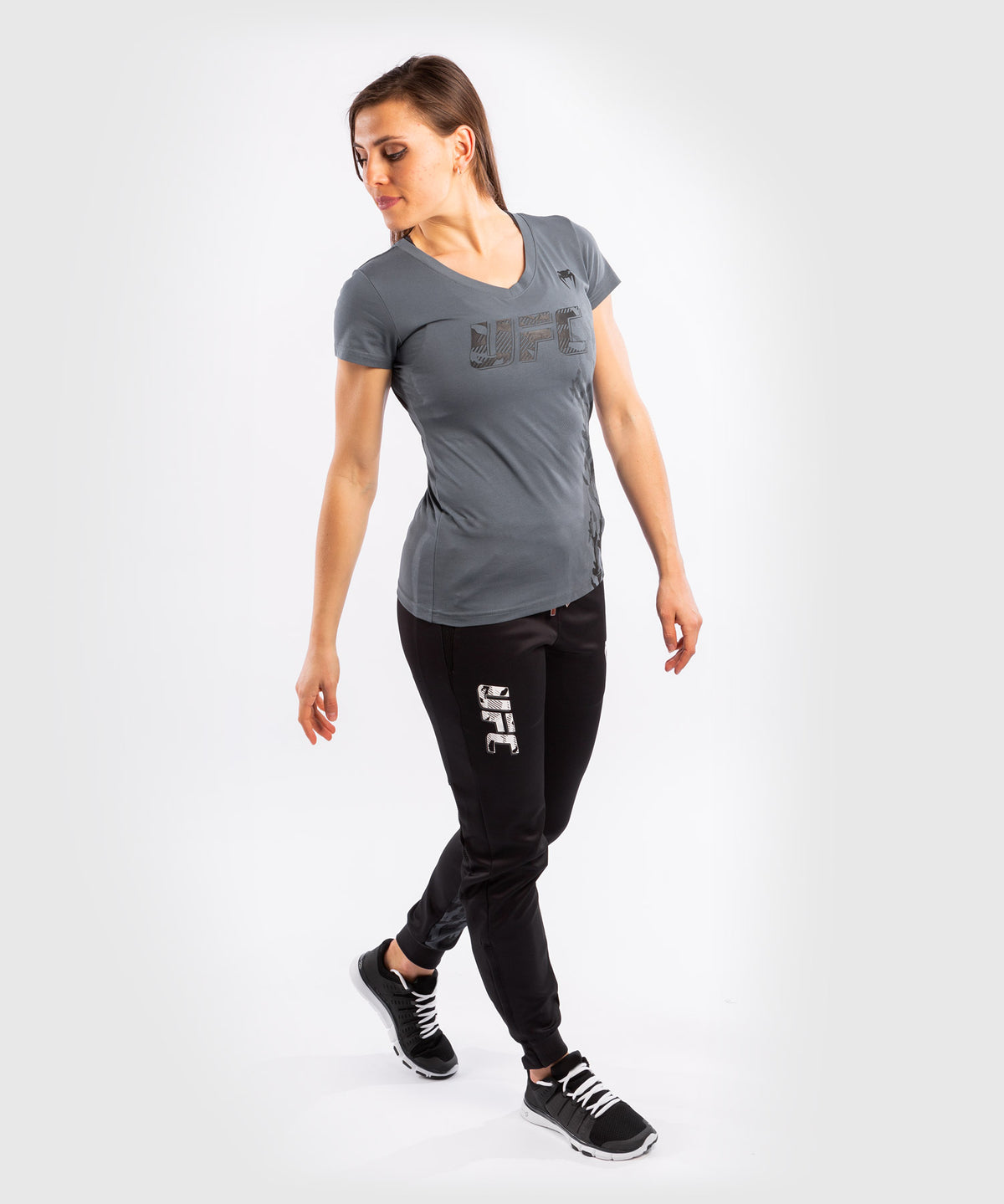 UFC Venum Authentic Fight Week Women's Short Sleeve T-shirt - Grey