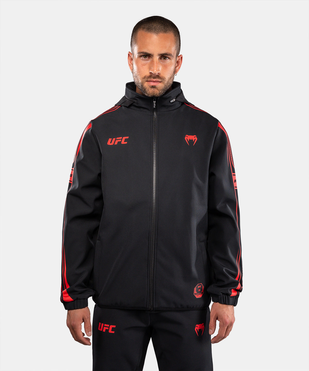 Sweat à Capuche Zippé pour Homme Venum UFC Unity by Venum Authentic Fight Week - Noir