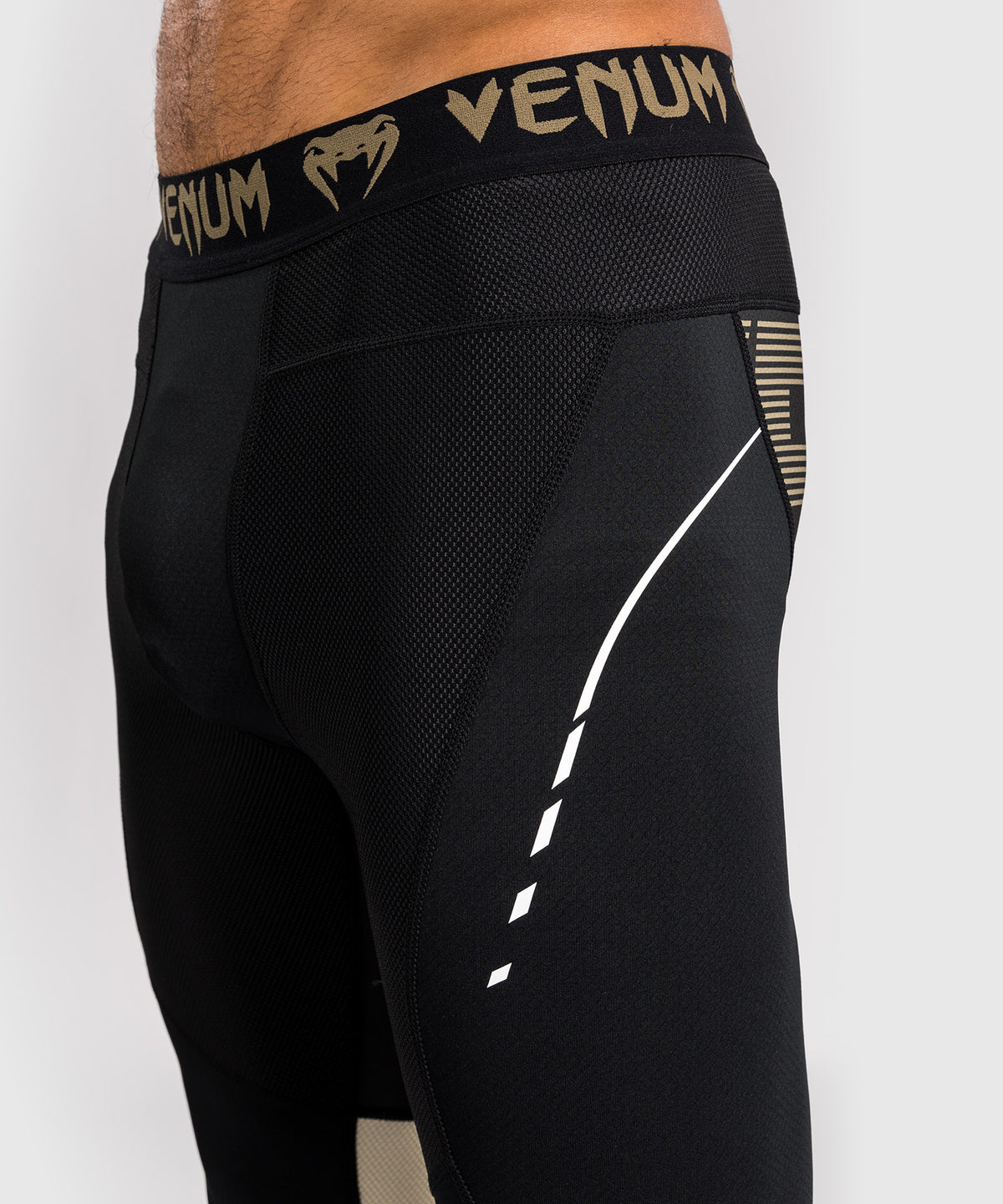 Venum Adrenaline Pantalones Compresivos – Negro/Arena