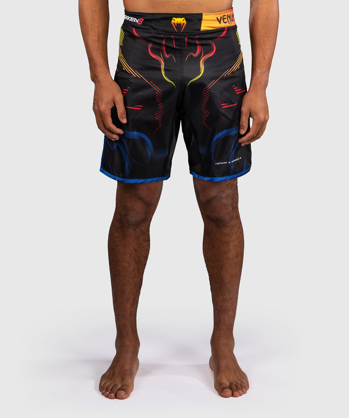 Venum x TEKKEN 8 Fightshorts - Yoshimitsu - Schwarz/Orange