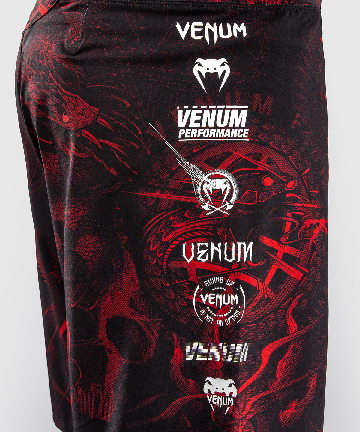 Venum 20th Anniversary Pantaloncini da Combattimento - Nero/Rosso