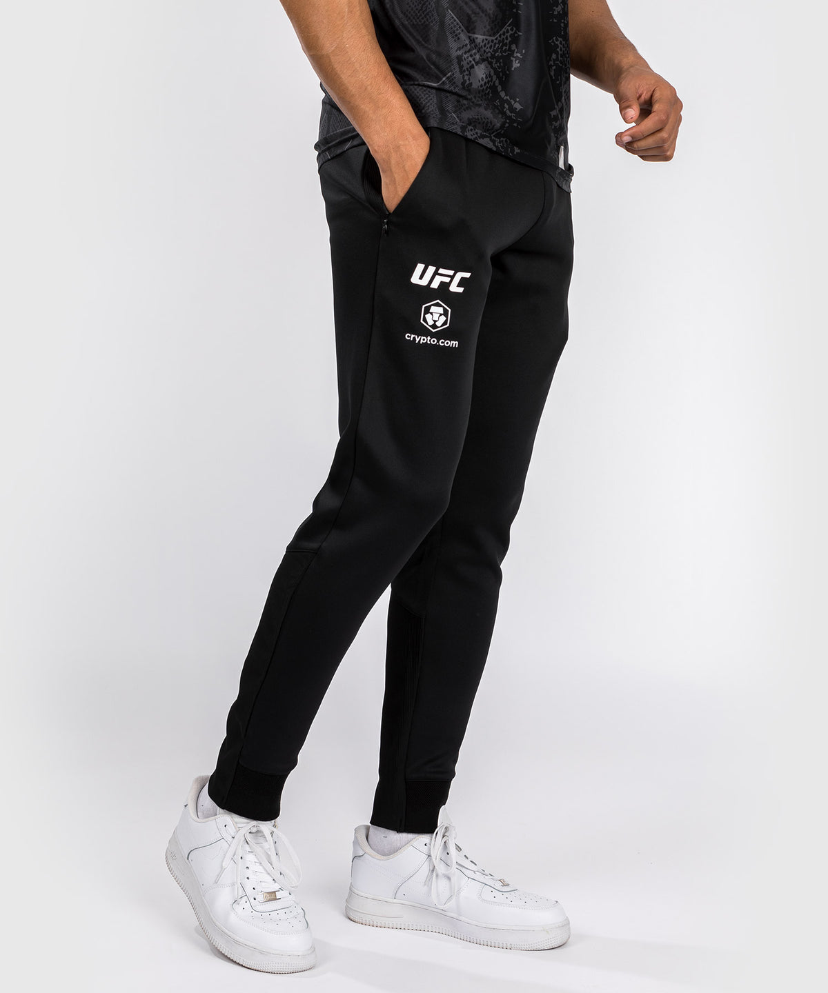 UFC Adrenaline by Venum Authentic Fight Night Herren Walkout Hose - Schwarz