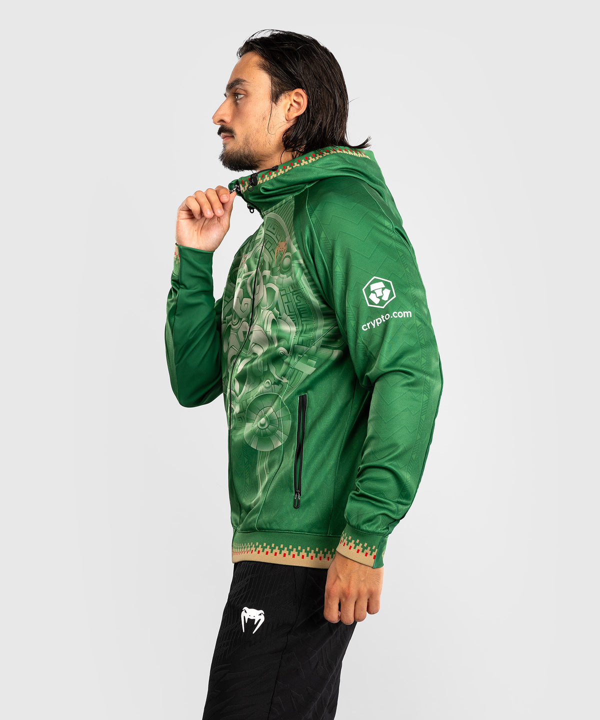 Men’s Noche UFC 2.0 By Venum Green Authentic Fight Night Walkout Hoodie