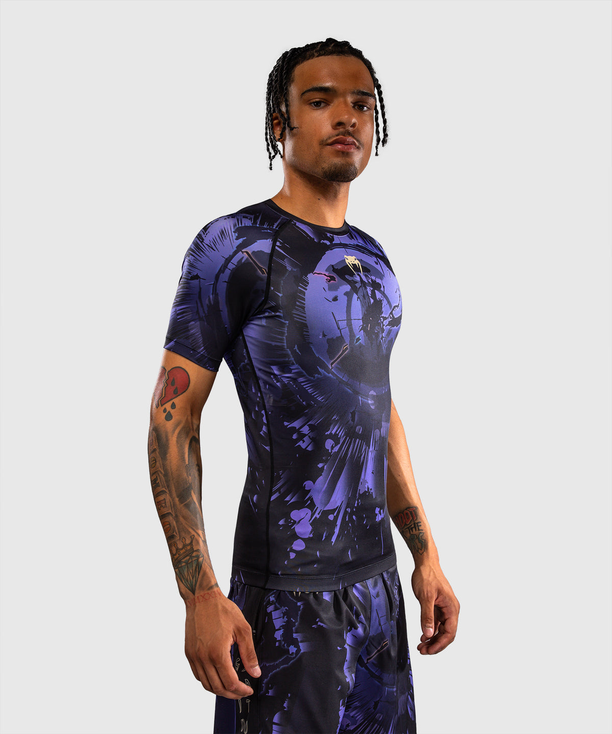 Rashguard à Manches Courtes Gojo Jujutsu Kaisen x Venum – Violet