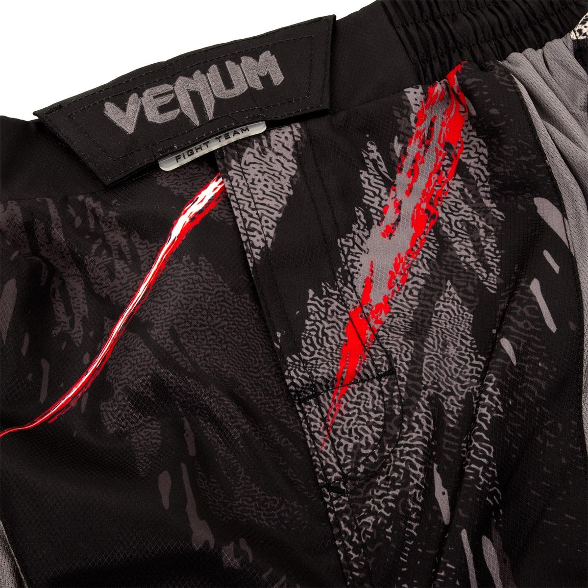 Fightshort court Venum Grizzli - Noir/Blanc
