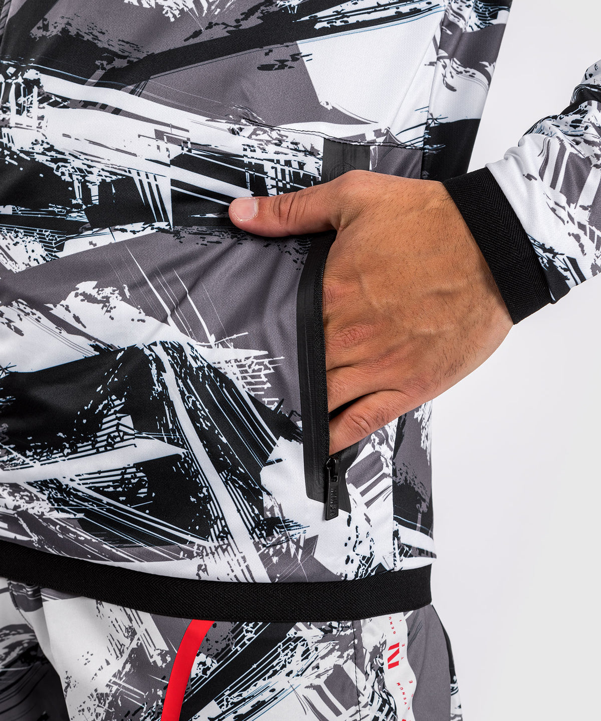Sweat à capuche Venum Electron 3.0 - Gris/Rouge