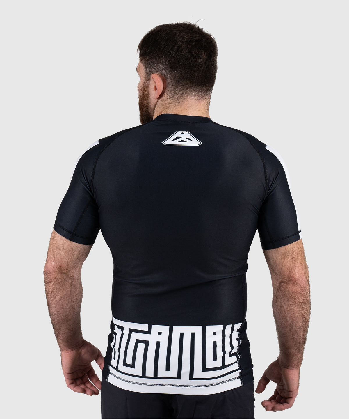Rashguard À Manches Courtes Scramble Ranked - Noir/Blanc
