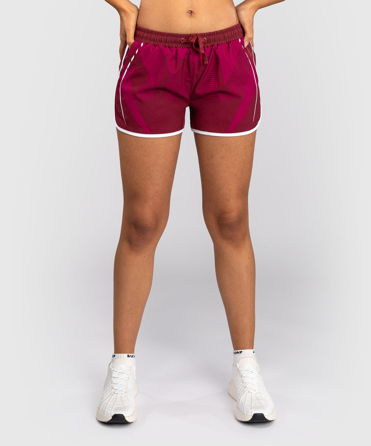 Venum Adrenaline Pantalones Cortos de Entrenamiento Mujer – Burdeos/Rosa
