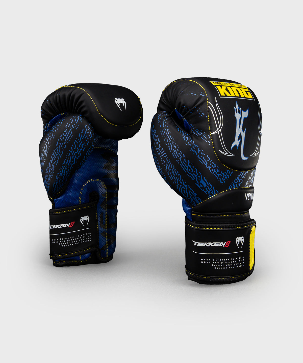 Venum x TEKKEN 8 Impact Evo Boxing Gloves - King - Black/Yellow