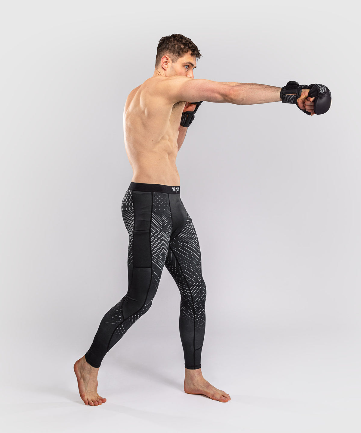 Venum Midnight Fury Spats – Negro/Gris/Plata