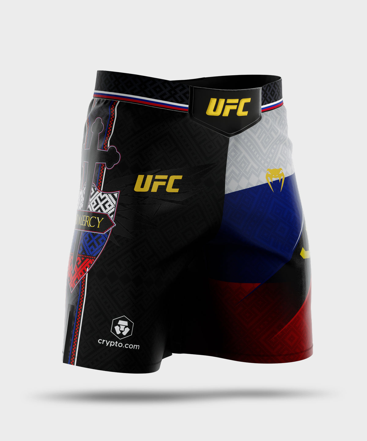 Venum UFC Unrivaled by Venum Petr Yan Long Fit Fightshorts für Herren – Schwarz