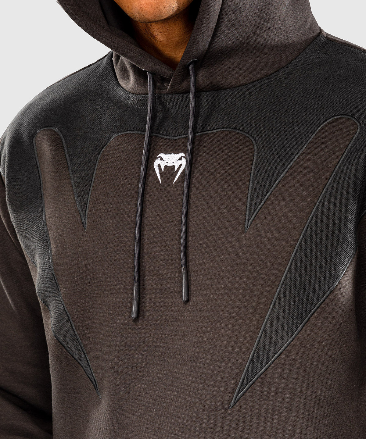 Sweat à capuche Venum Attack Fleece & Weave - Gris