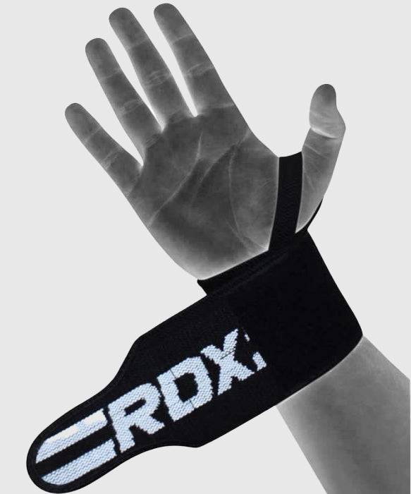 RDX W2 Lifting Straps - Black/White