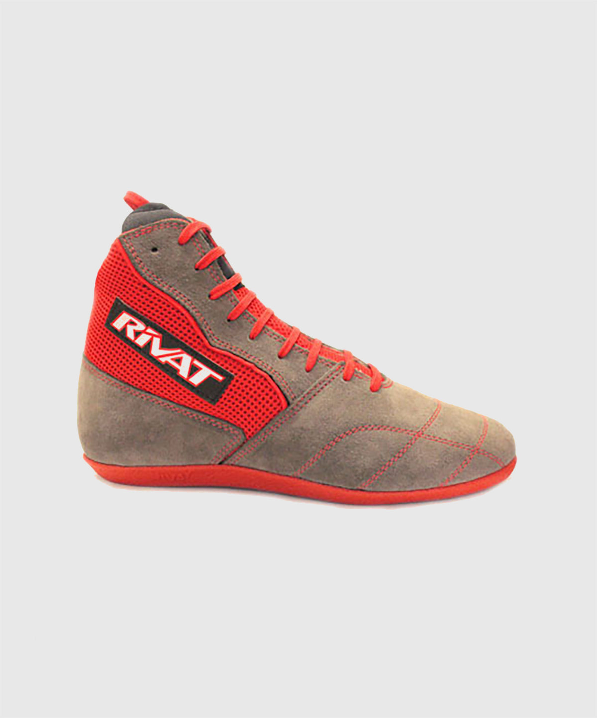 Rivat Boom French Boxing Savate Shoes - Grey/Red