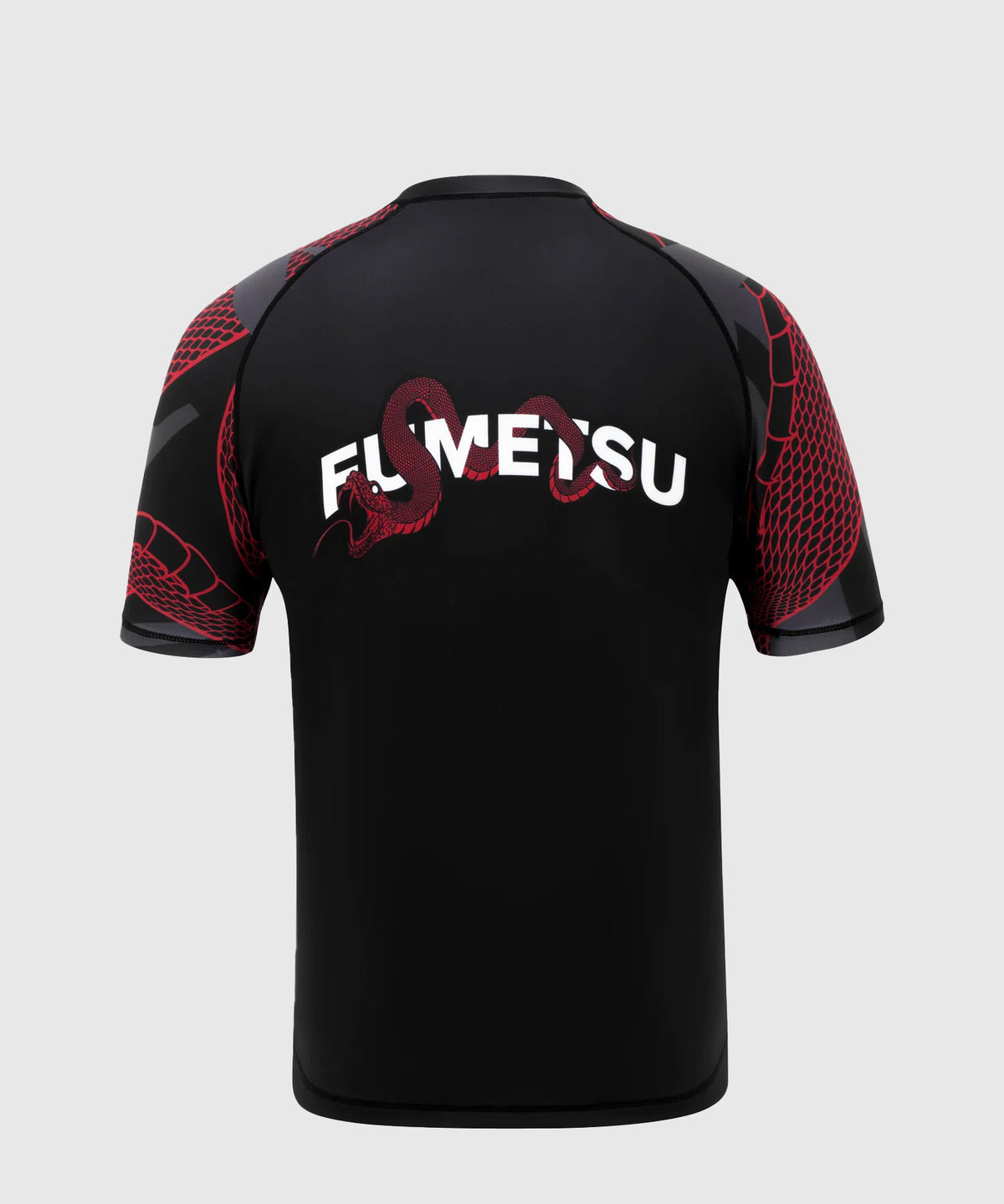 Fumetsu Anaconda Kurzarm-Rashguard - Schwarz/Rot