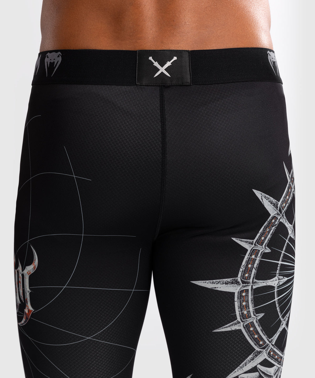 Pantalon de Compression pour Hommes Venum Gladiator 5.0 - Noir/Argent