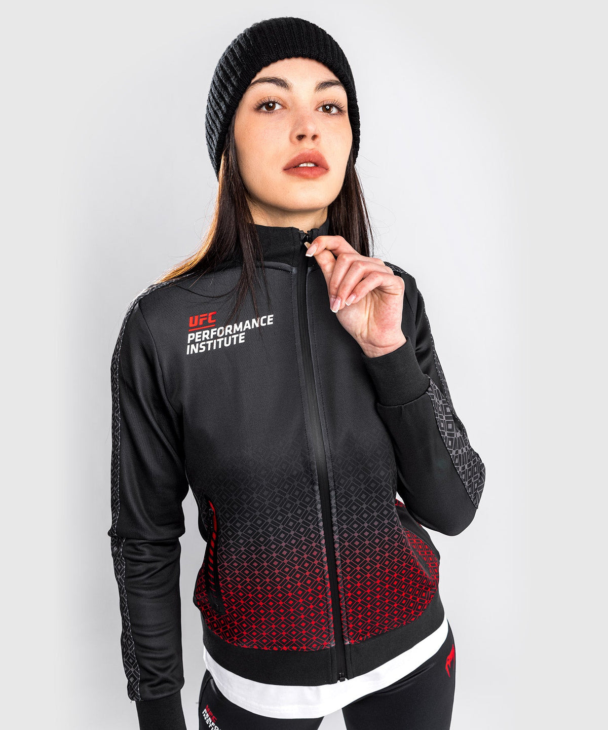 Veste UFC Venum Performance Institute - Pour Femmes - Noir/Rouge