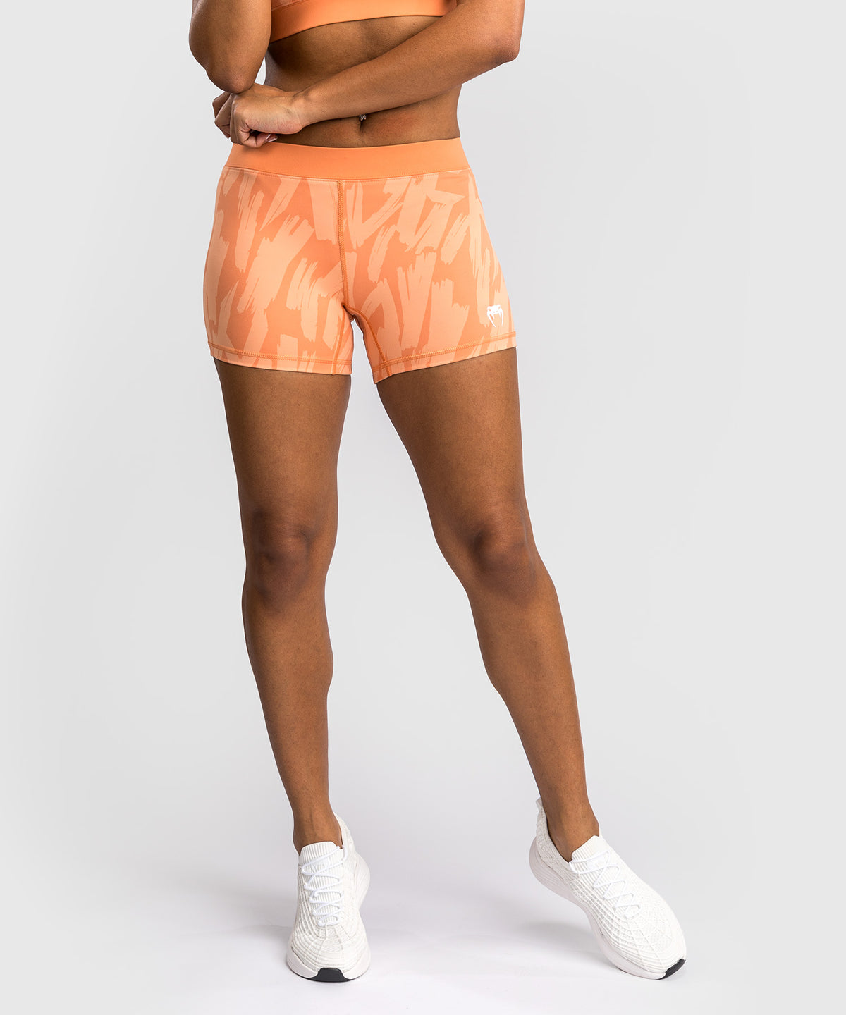 Venum Graffiti Shorts de Compresión para Mujer - Albaricoque Terciopelo