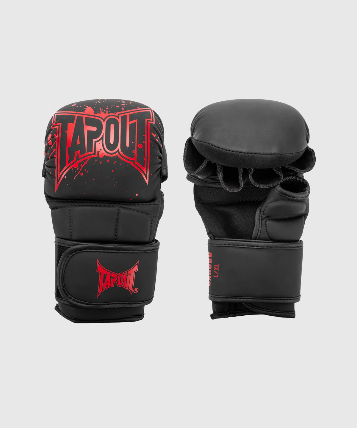 Tapout Rancho Guantes de Sparring MMA - Negro/Rojo