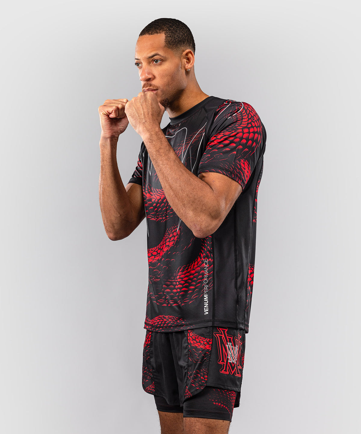 Venum Matupa Dry Tech T-Shirt - Black/Red/Silver