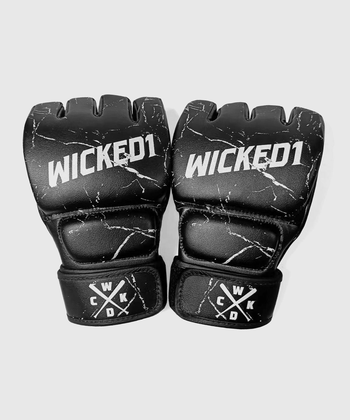 Wicked One Right Leather MMA Gloves - Black/Red
