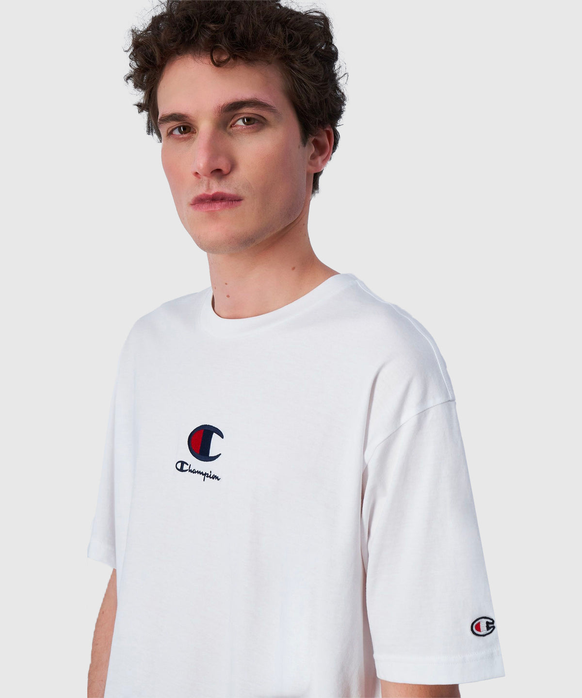 Champion Legacy Camiseta de Manga Corta – Blanco
