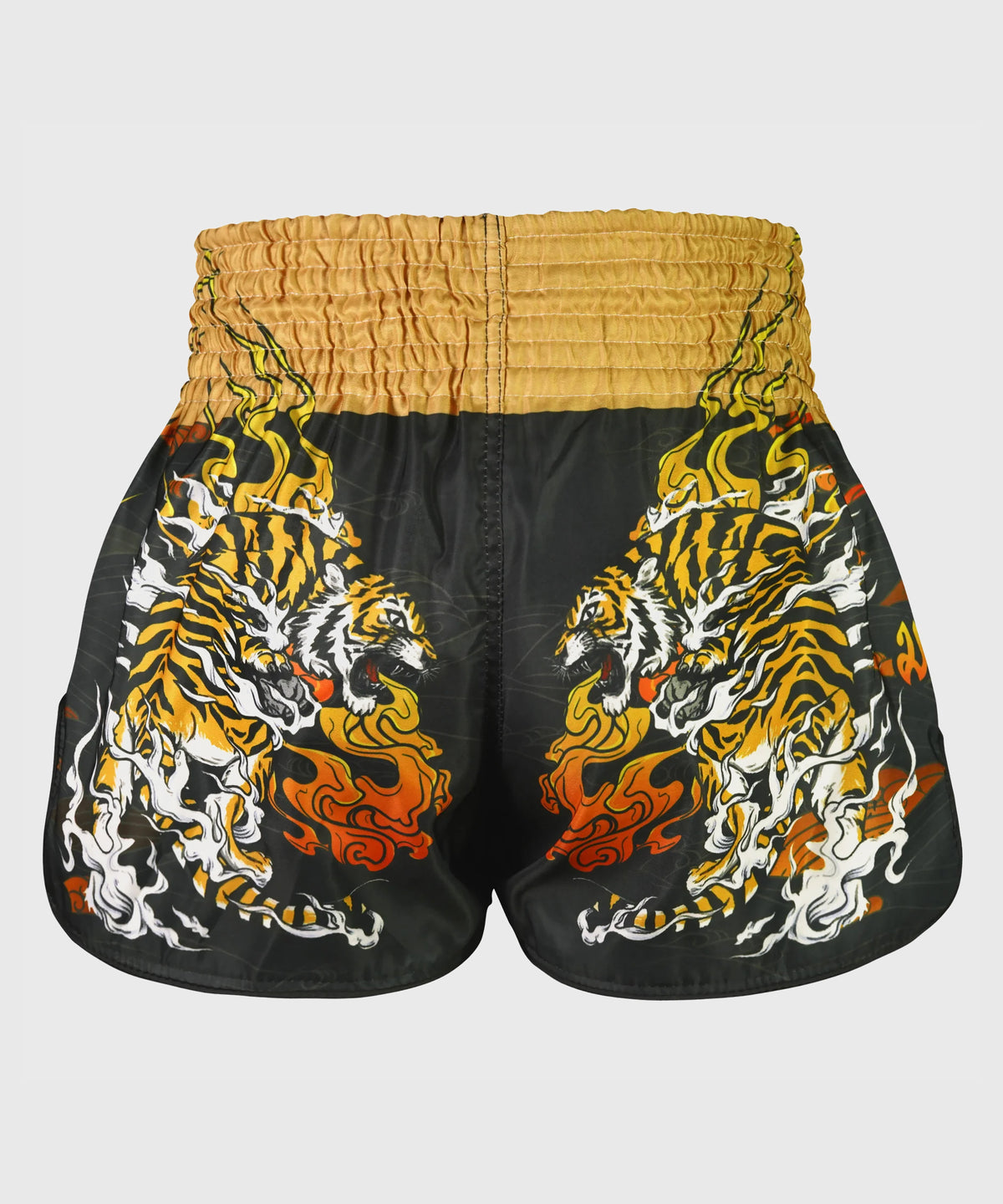 Tuff Retro Style Tora Mazuka The True Tiger Pantaloncini da Muay Thai - Nero