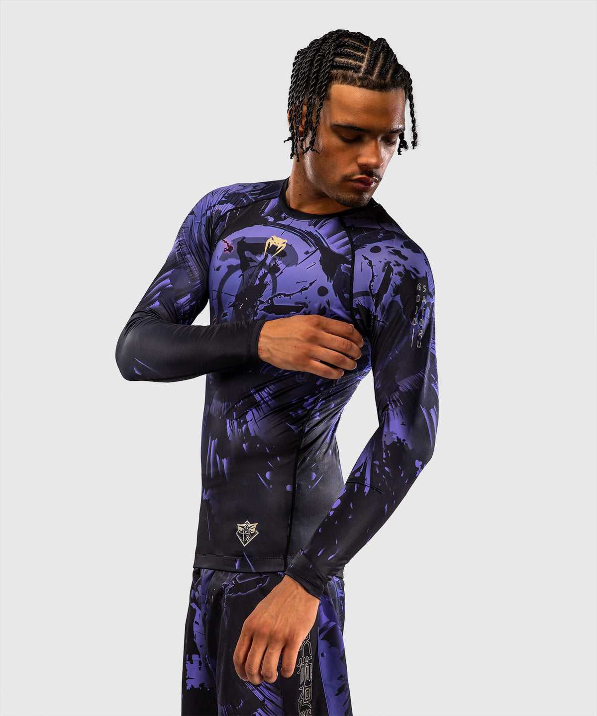Jujutsu Kaisen x Venum Gojo Langarm Rashguard – Lila