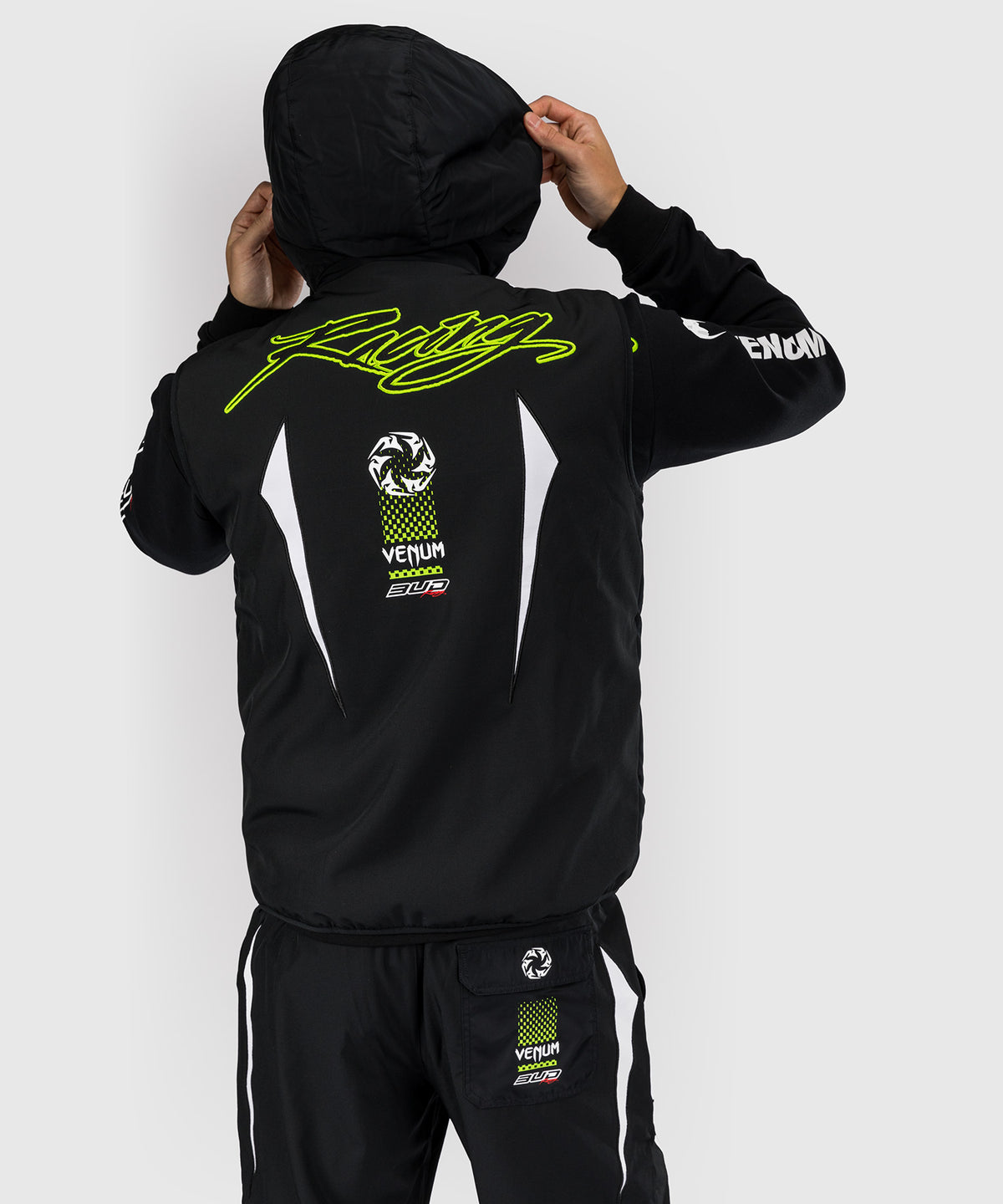 Venum x Bud Racing Giacca senza maniche Uomo - Nero/Bianco/Verde lime