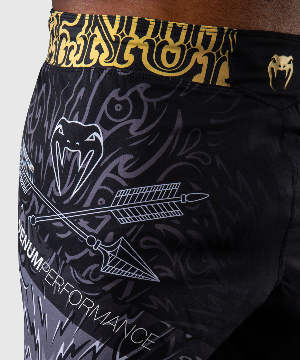 Venum Wolf Atak Pantaloncini da Combattimento – Nero/Grigio