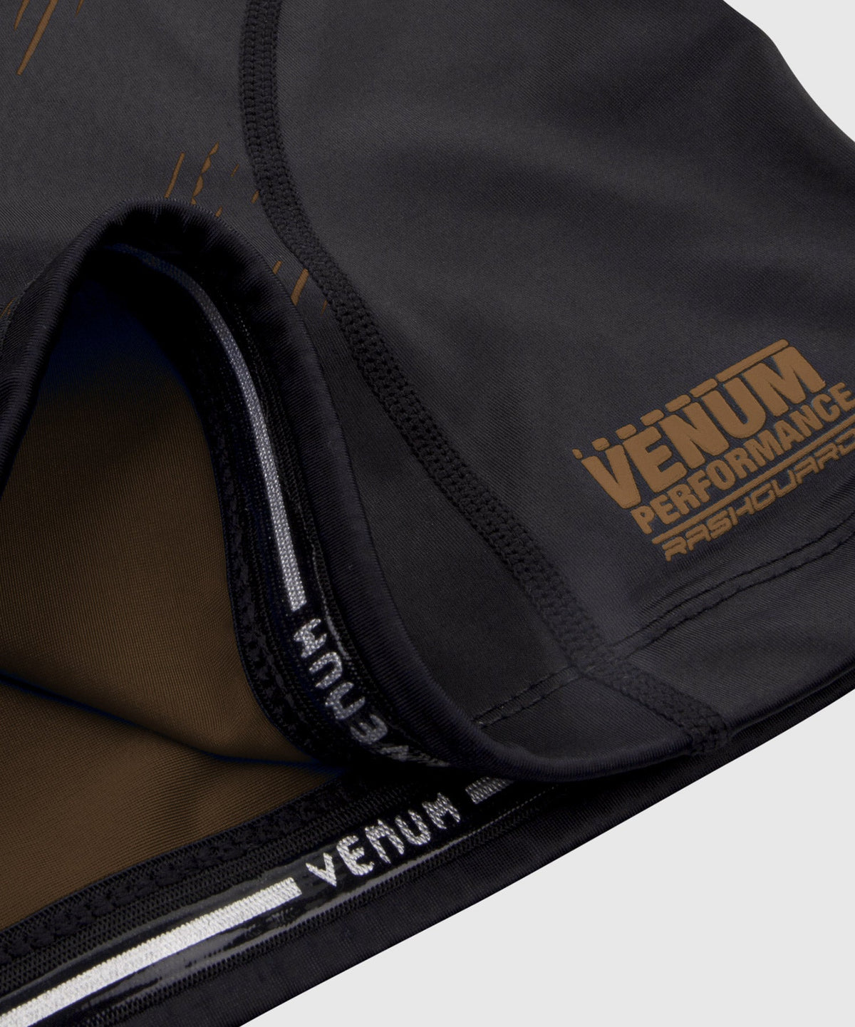 Rashguard Venum NoGi 2.0 - Manches courtes Approuvé IBJJF - Noir/Marron