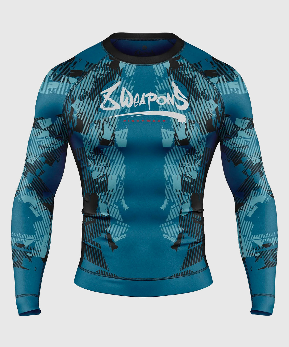8 Weapons Hit 2.0 Langarm-Rashguard - Blau