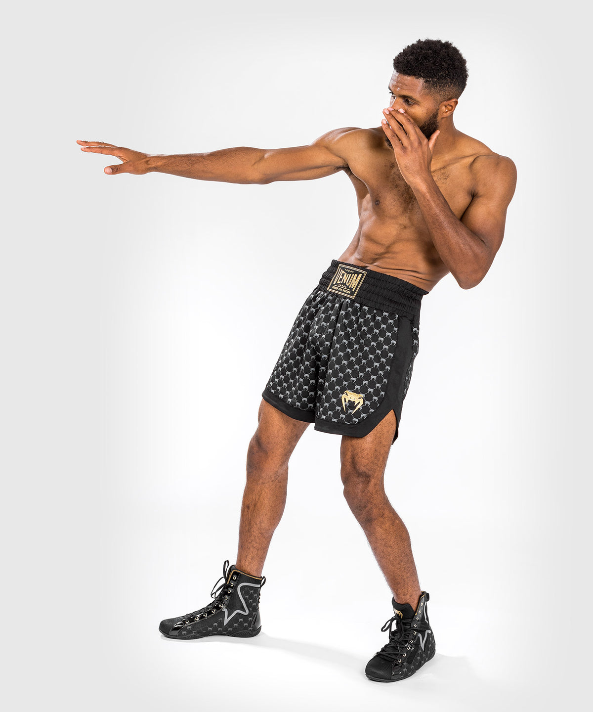 Pantaloncini da boxe Monogram Venum - neri