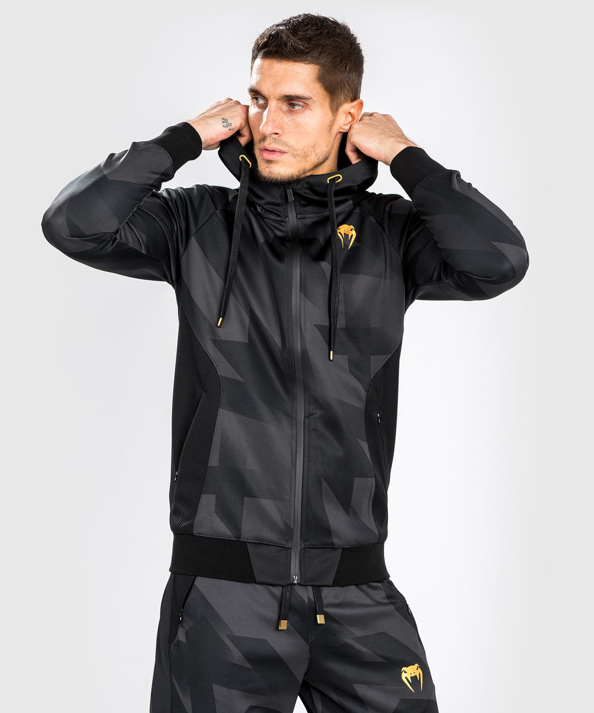 Sudadera con Capucha Venum Razor - Negro/Oro