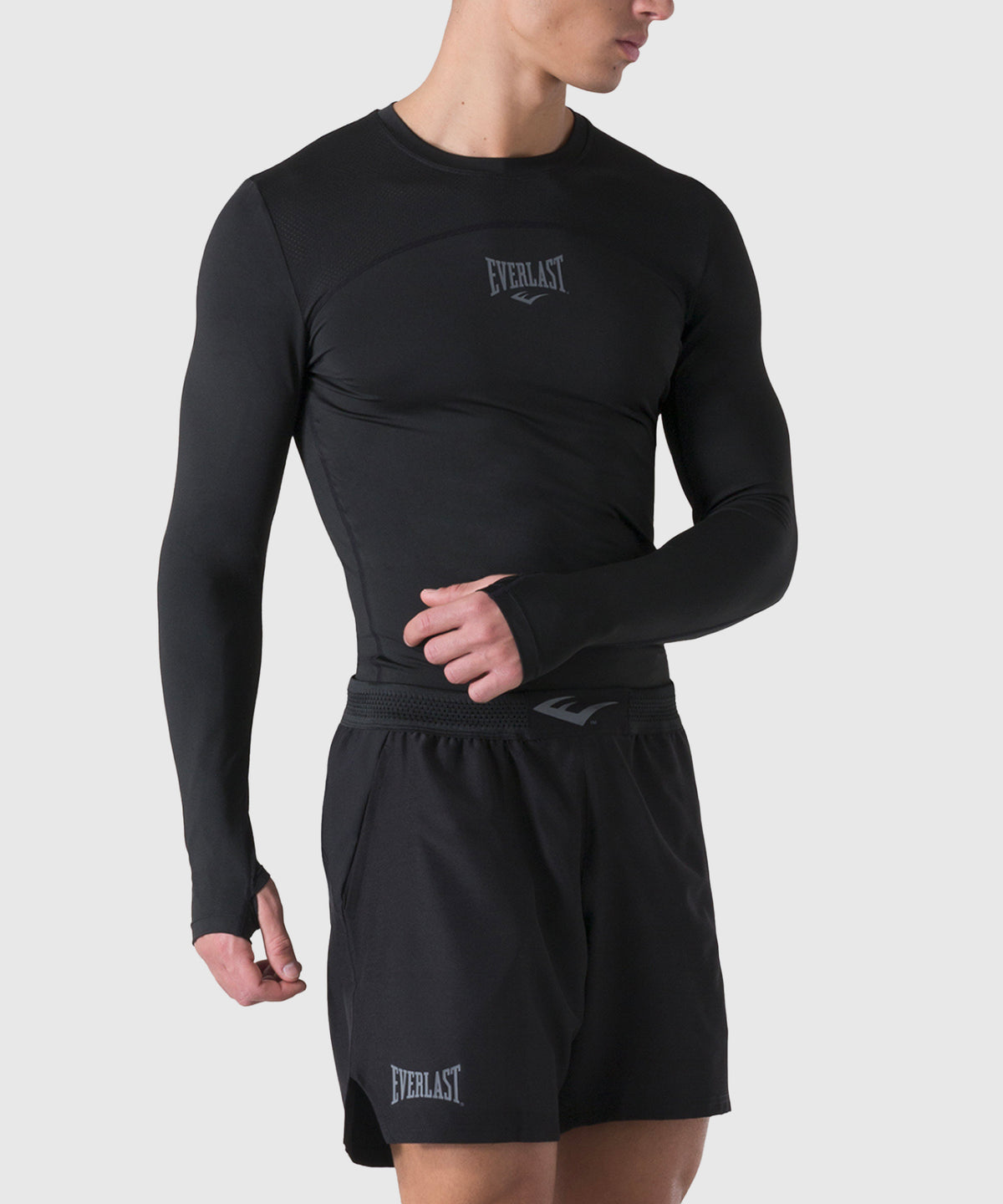 T-shirt de Compression Manches Longues Everlast -Noir