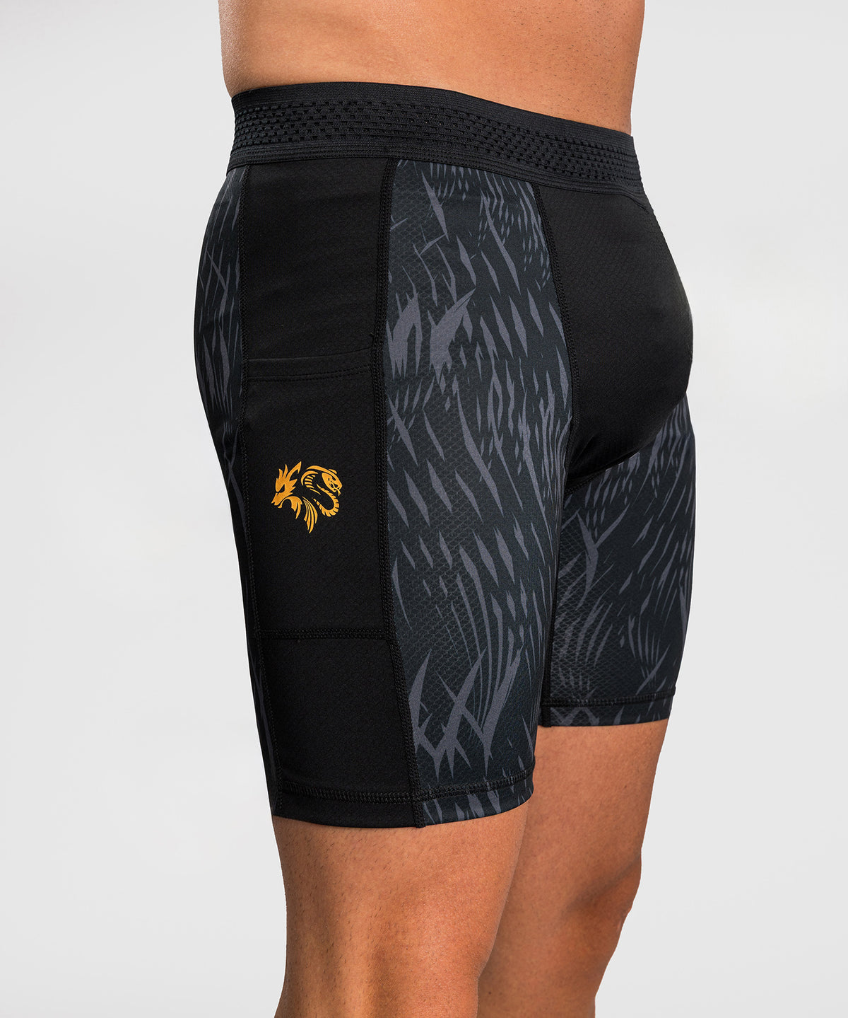 Short de compression Venum x Chimaev - Noir/Gris