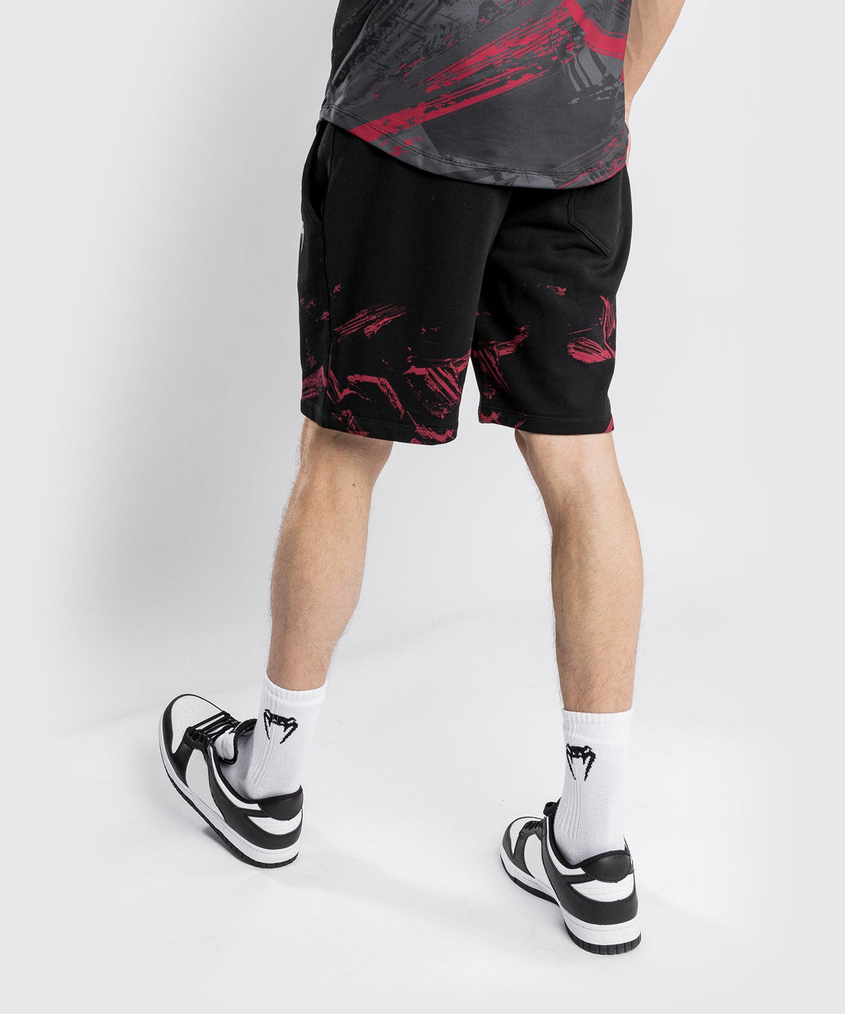 Short en Coton UFC Venum Authentic Fight Week 2.0 - Noir/Rouge