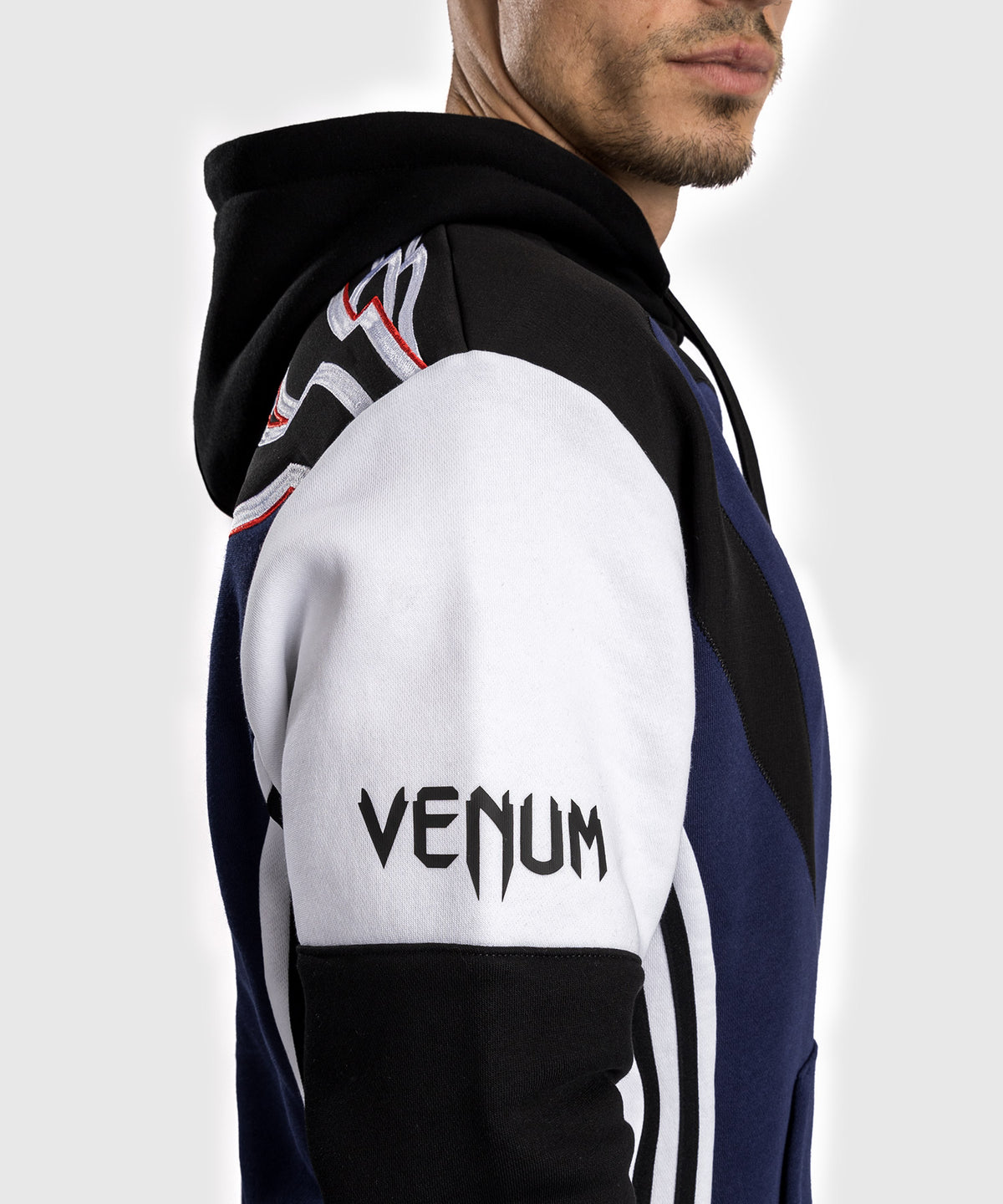 Venum x TEKKEN 8 - Jin Kazama Hoodie - Blau/Schwarz/Weiß