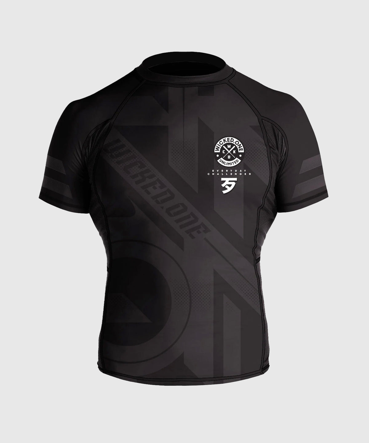 Wicked One Outsiderz Rashguard a Maniche Corte - Nero