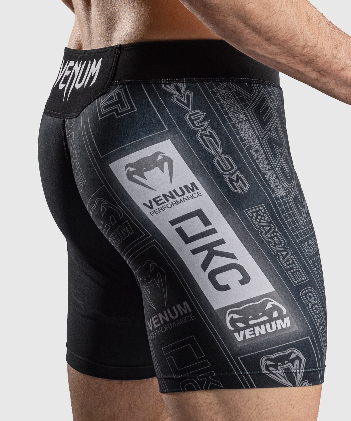 Karate Combat by Venum Vale Tudo Shorts - Black/Grey
