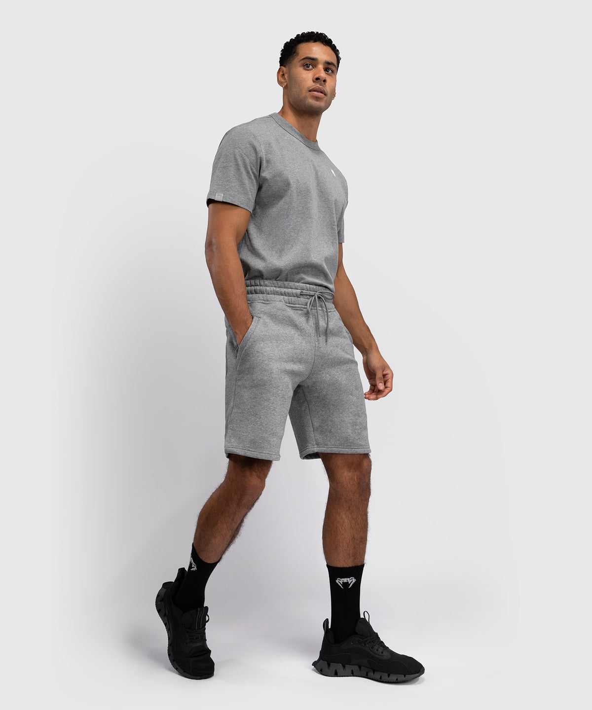 Venum Silent Power Baumwollshorts - Cloudy Grey